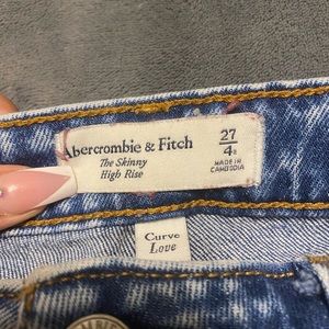 Skinny high rise jeans